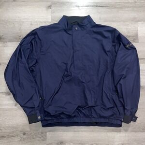 Dryjoys By Footjoy Half Zip‎ Golf Jacket Long Sleeve Men's XL Navy Blue Pullover